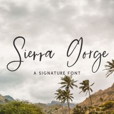 Sierra Gorge Script Font