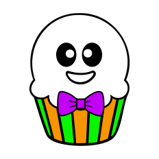 HALLOWEEN CUPCAKE SVG | BOY GHOST SVG