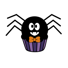 SPIDER CUPCAKE SVG | HALLOWEEN SVG