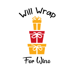 WILL WRAP FOR WINE SVG | CHRISTMAS SVG