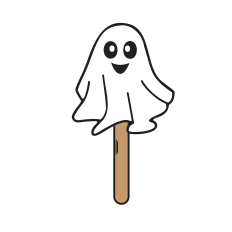 GHOST LOLLY SVG | HALLOWEEN CANDY SVG