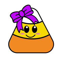 HALLOWEEN CANDY BOW | HALLOWEEN CANDY SVG