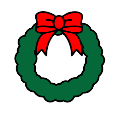 CHRISTMAS WREATH SVG | CHRISMTAS SVG