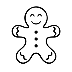 GINGERBREAD MAN | CHRISTMAS SVG