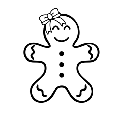GINGERBREAD WOMAN | CHRISTMAS SVG