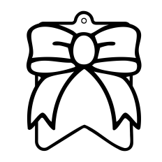 CHRISTMAS GIFT TAG | CHRISTMAS OUTLINE SVG