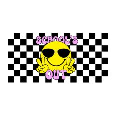 SCHOOLS OUT | RETRO HAPPY FACE
