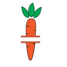 CARROT MONOGRAM | EASTER