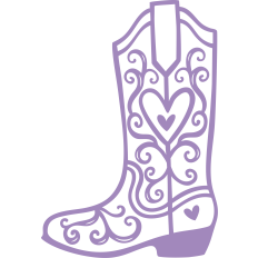 cowboy boot with heart