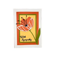 Layered Poppy Sympathy Card