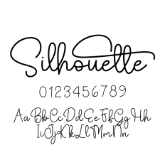 Silhouette Font