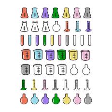 Chemistry Glassware Sticker Sheet