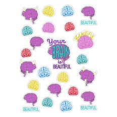 Your Brain is Beautiful Print and Cut Stickers