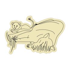 Cub and Lioness Sketch