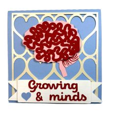 Teacher Appreciation Card Growing Hearts and Minds Square Card