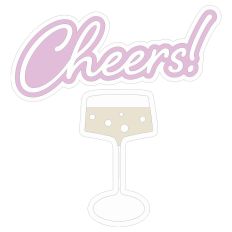 Cheers Champagne Glass 