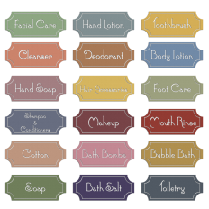 Bathroom labels svg cutting file