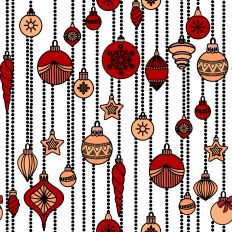 Christmas ornaments pattern