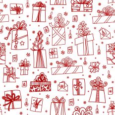 Christmas presents pattern