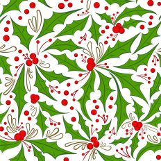 Christmas Holly Pattern