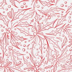 Holly red pattern