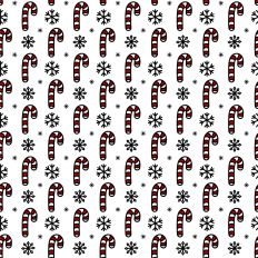 Candy canes pattern