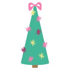 Whimsical Skinny Christmas Tree with Pom-poms