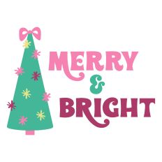 Merry and Bright with Festive Christmas Tree