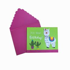 Llama Birthday Card