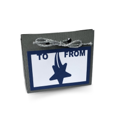 Congrats V fold Gift Card Holder box SVG, write to and from on the front