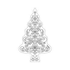 Scandinavian Christmas Cookie Sketch