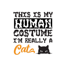 I'm Really a Cat SVG, Halloween t shirt, Halloween costume, Halloween design