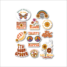 70s Quotes Sticker Pack