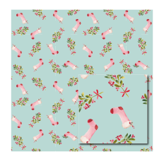 Christmas Stocking and Holly Printable Pattern