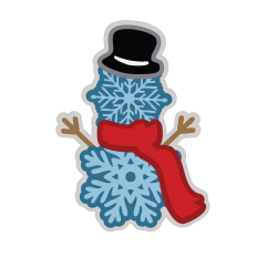 multi layered snowflake snowman SVG, top hat, scarf, cut file, digital file, christmas SVG, winter