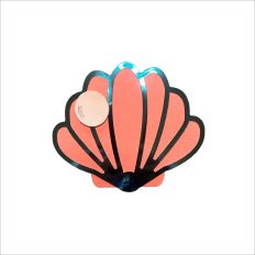 Shell Greeting Card with Pearl