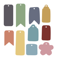 Gift tags svg cutting file
