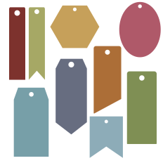 Gift tags svg cutting file