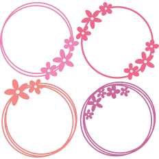Flower Monogram Frame