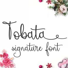 Tobata Signature Font