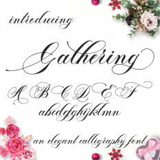 gathering calligraphy