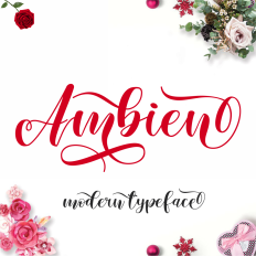 Ambien Modern Script Calligraphy