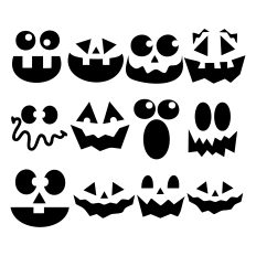 HALLOWEEN FACE BUNDLE | HALLOWEEN SVG