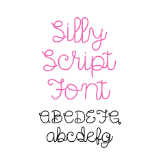 Silly Script Font