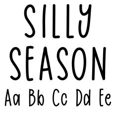 Silly season handwriting font