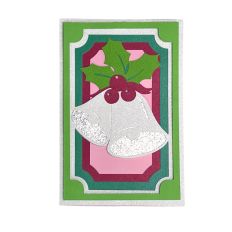 Silver Bells 3D Shadowbox Card