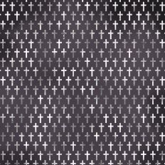 Charcoal and Silver Foil Cross Background