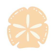 Simple Sand Dollar SVG – Beach Layered Cut File