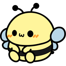 cute chubby bee
