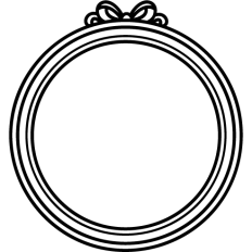 simple circular frame